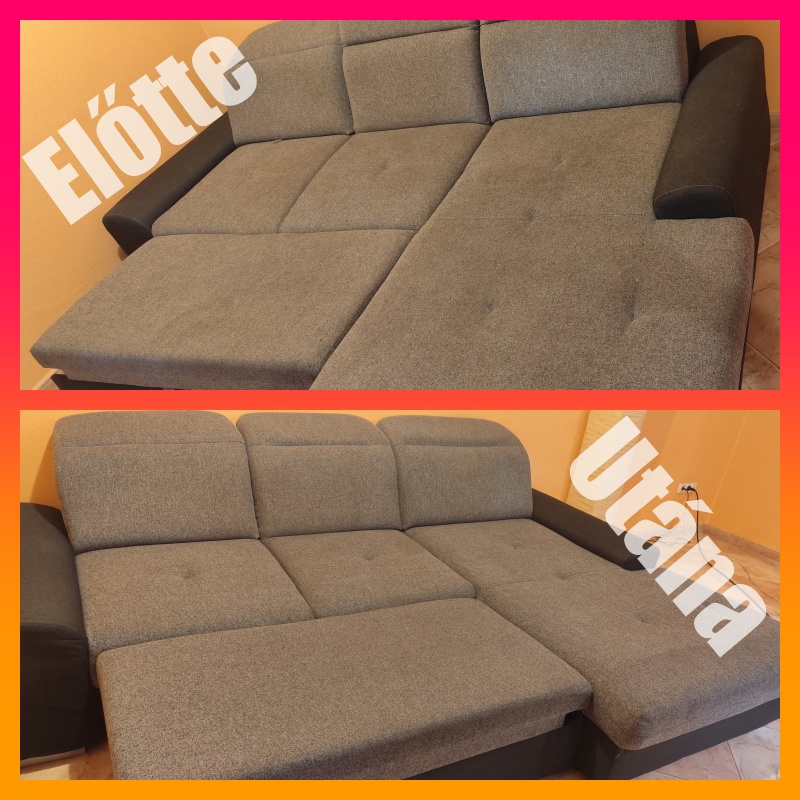 Kárpittisztítás előtte és utána – LDT Cleaning